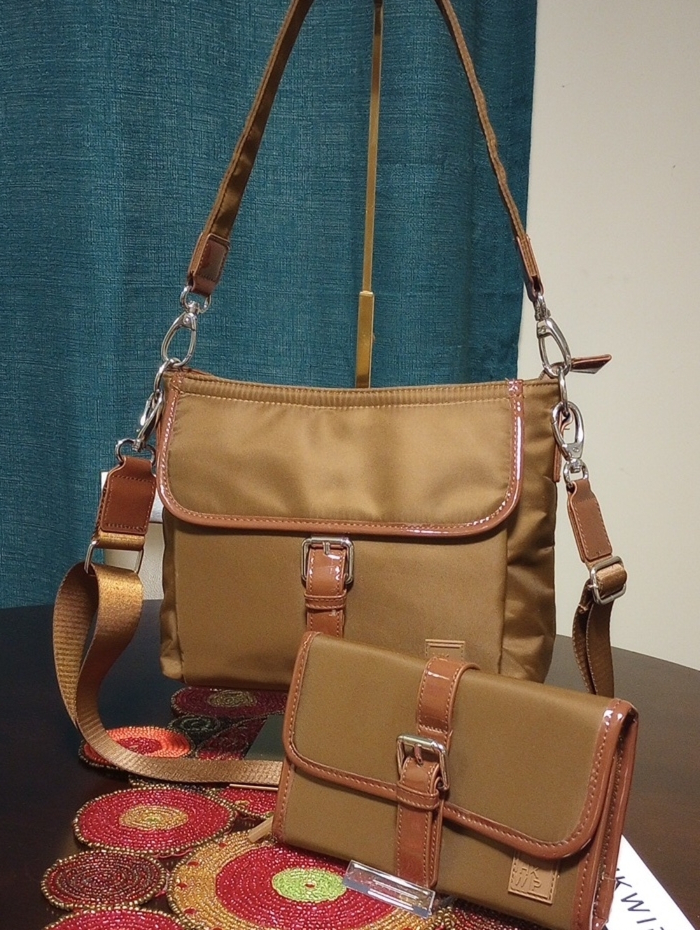 Convertible Bag w/Matching Wallet Mocha Brown